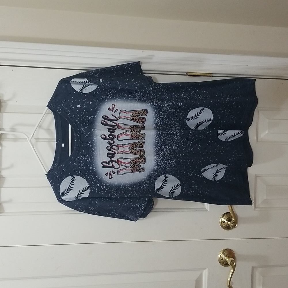 3/$12 Navy blue Baseball Mama t-shirt sz XXL